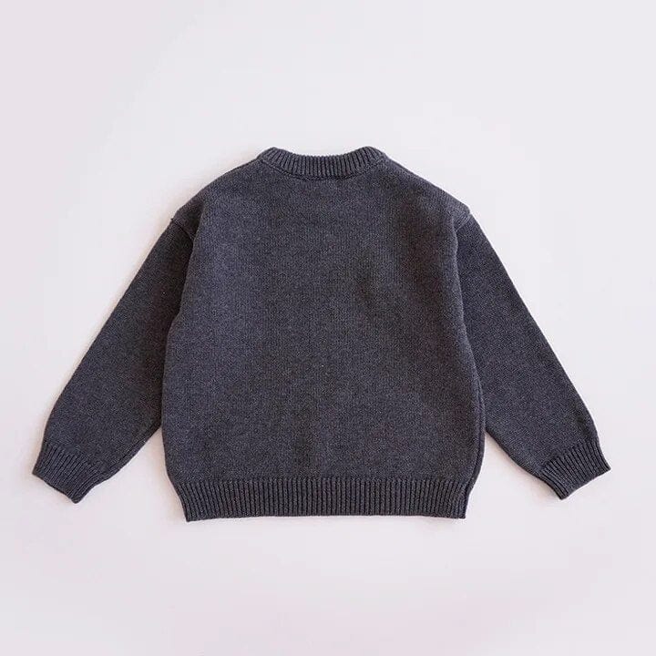 Embroidered Floral Girls Sweater