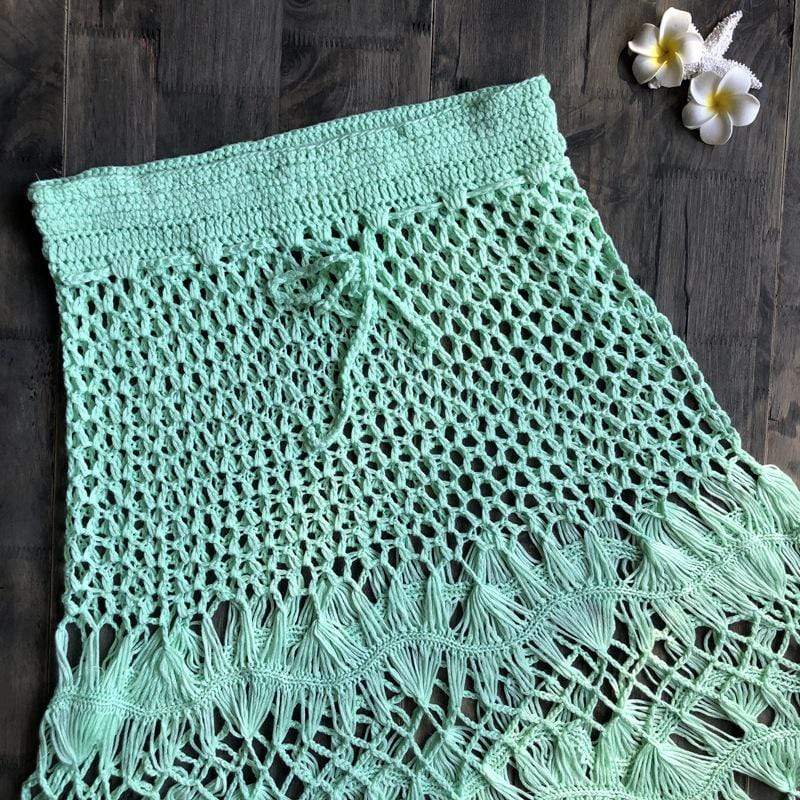 Hand Woven Boho Mini Skirt