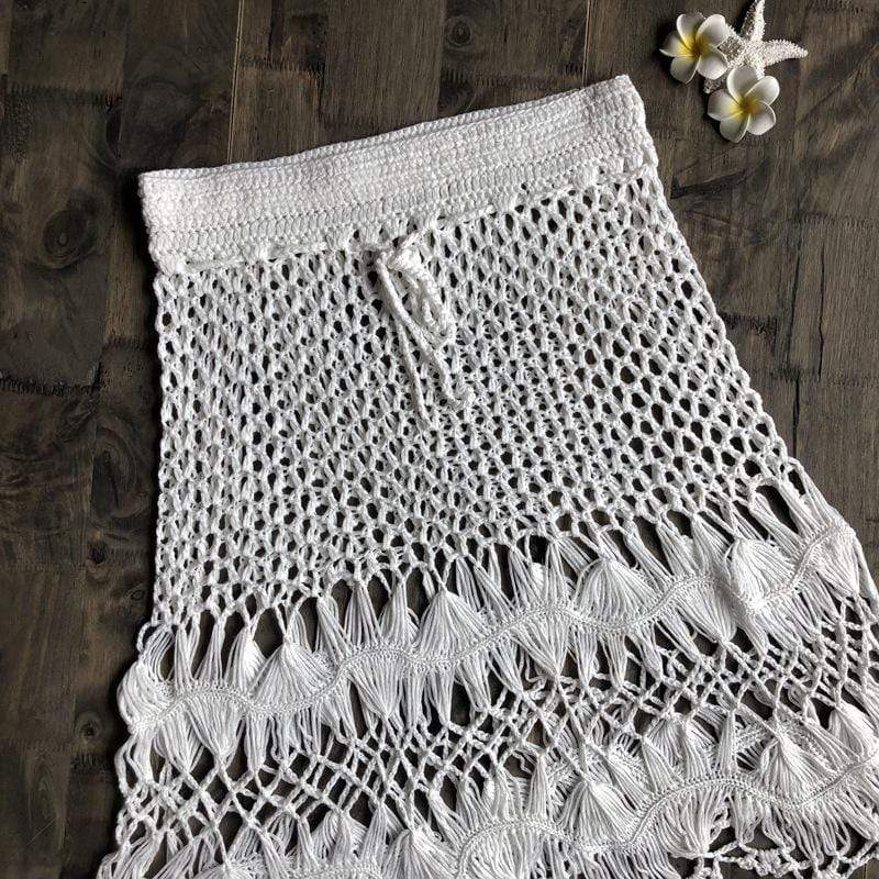 Hand Woven Boho Mini Skirt