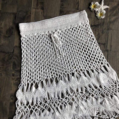 Hand Woven Boho Mini Skirt