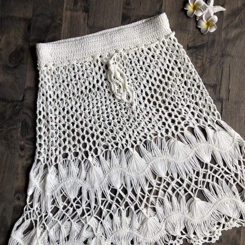 Hand Woven Boho Mini Skirt