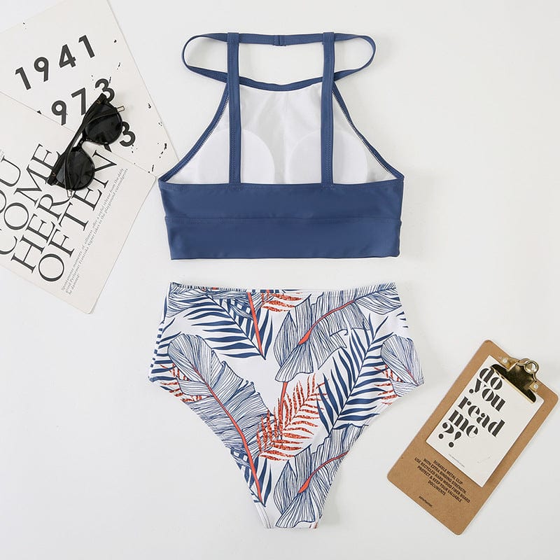 Island Bloom Tropical Print Bikini Set