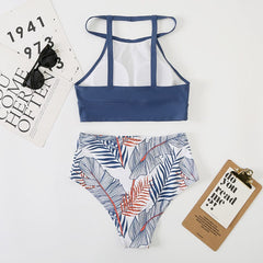 Island Bloom Tropical Print Bikini Set