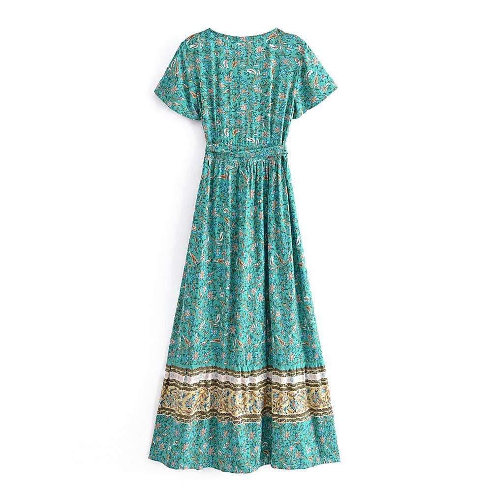 Jacinda Vintage Floral Maxi Dress