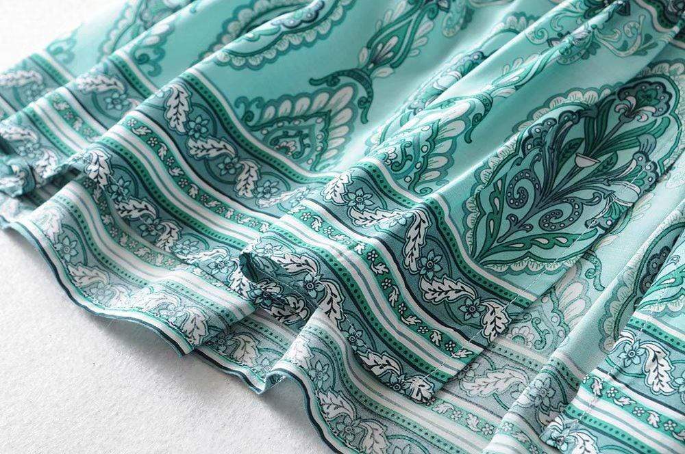 Jasmine Green Floral Maxi Dress