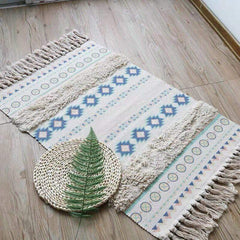 Linen Carpet with Tassels (6 designs)