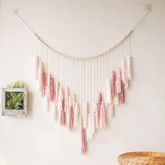 Macramé Wall Deco With Wood Beads