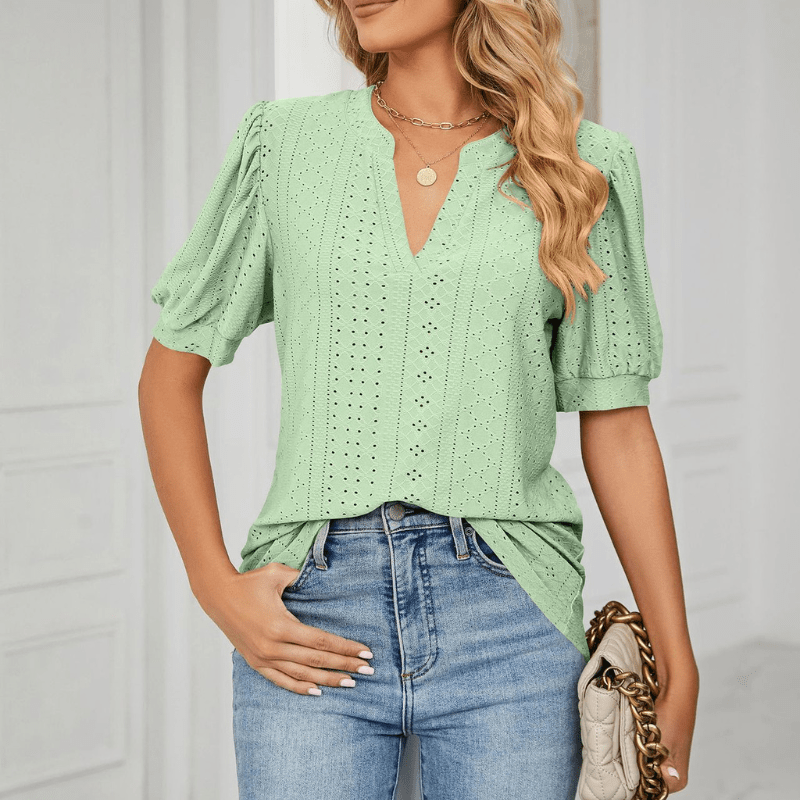 Magnolia Puff Sleeve T Shirt
