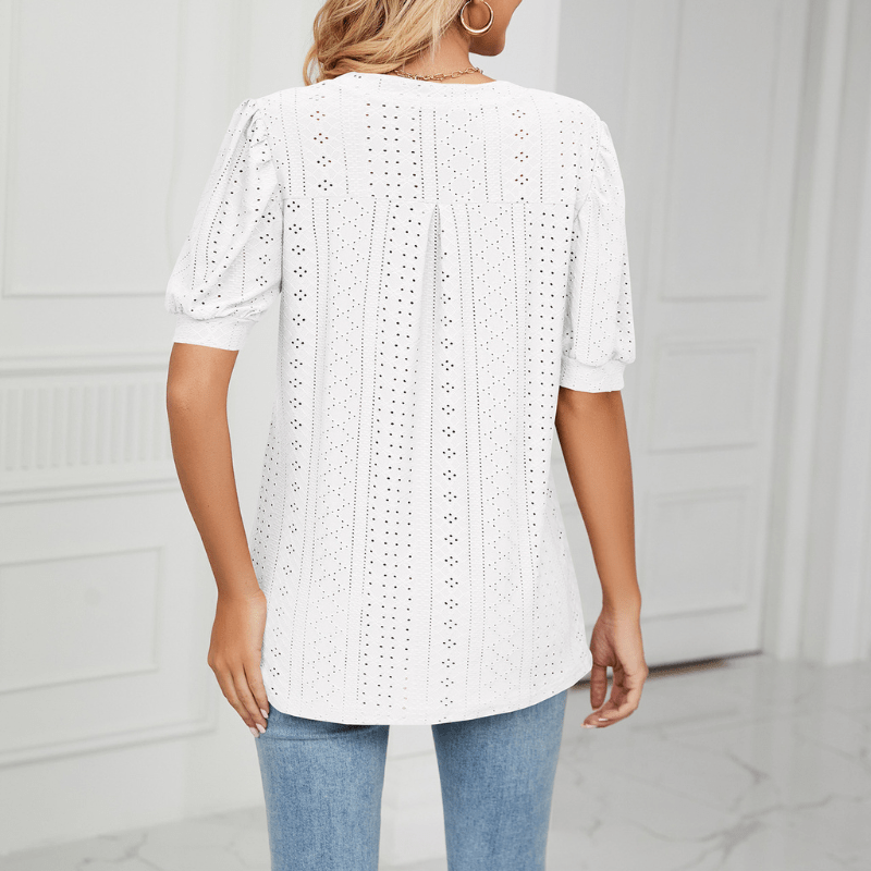 Magnolia Puff Sleeve T Shirt