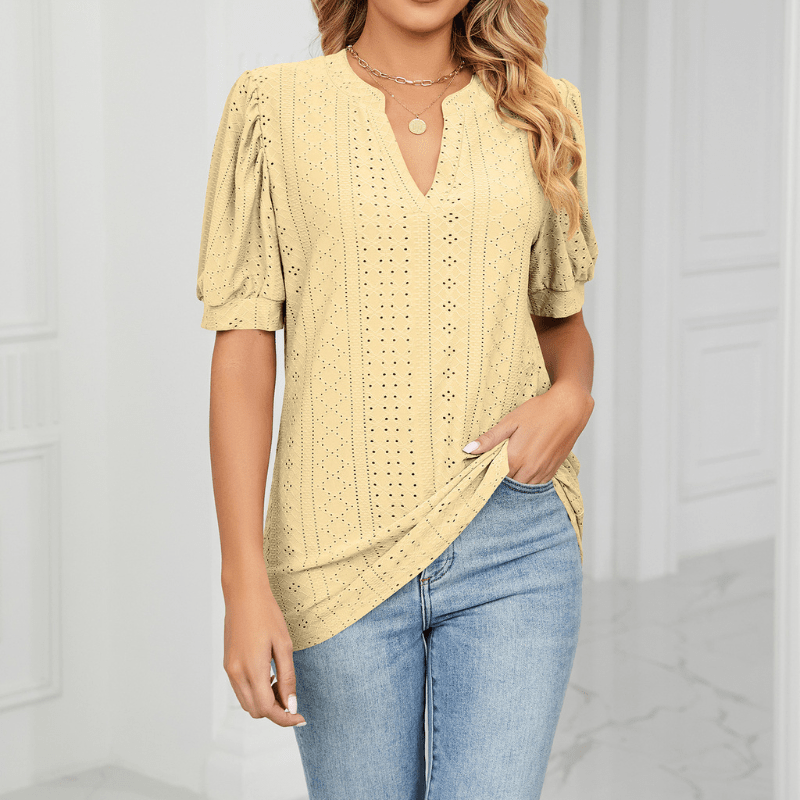 Magnolia Puff Sleeve T Shirt