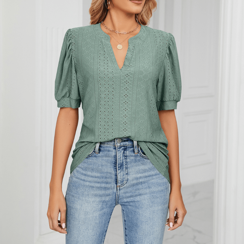 Magnolia Puff Sleeve T Shirt