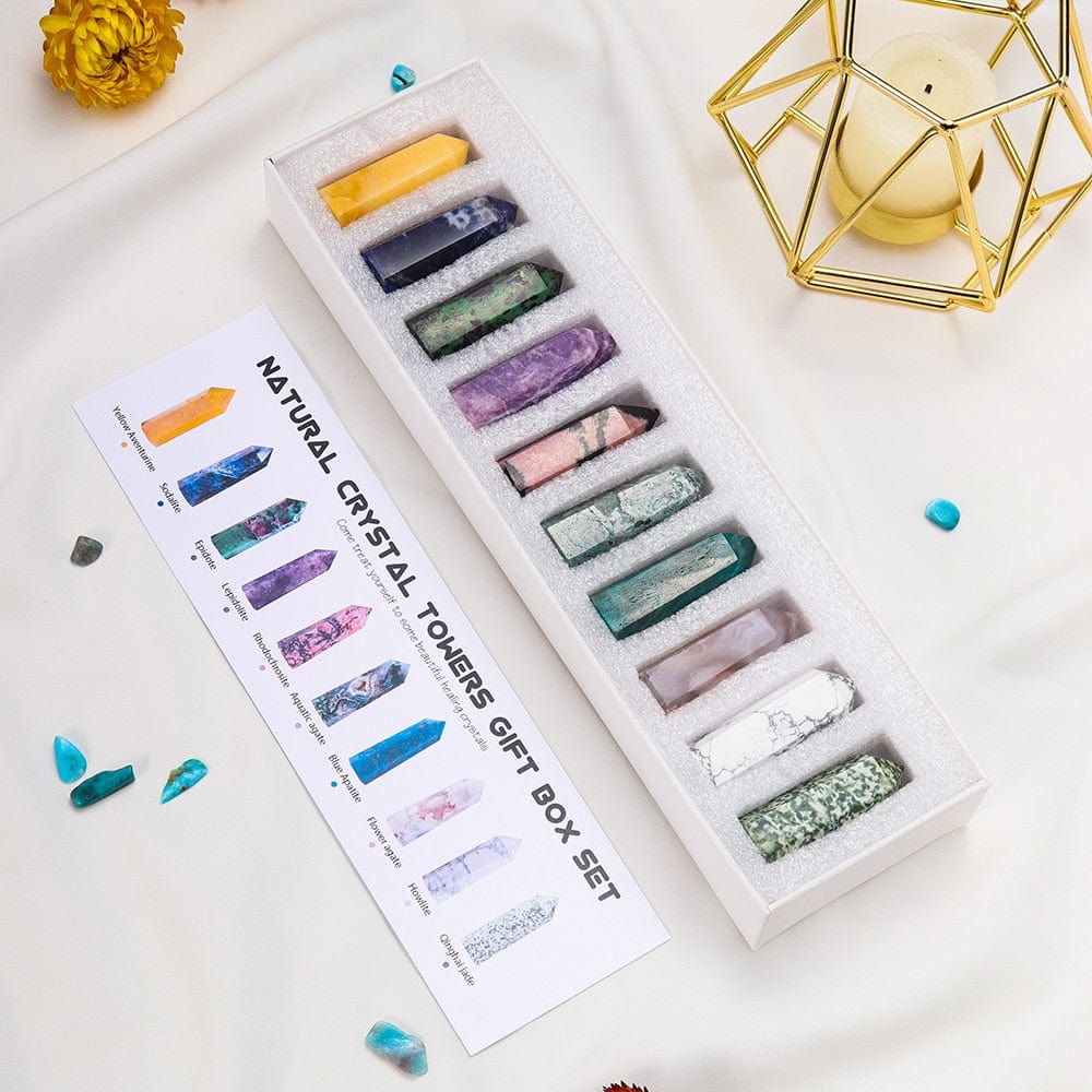 Meditation Crystals Towers Box Set