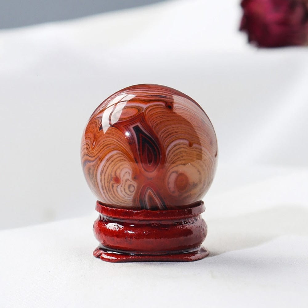 Natural Crystal Ball Gift Box Set