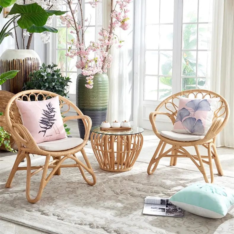 Natural Rattan Armchair