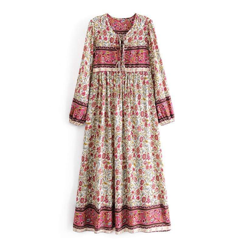 Aviana Vintage Floral Maxi Dress