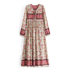 Aviana Vintage Floral Maxi Dress