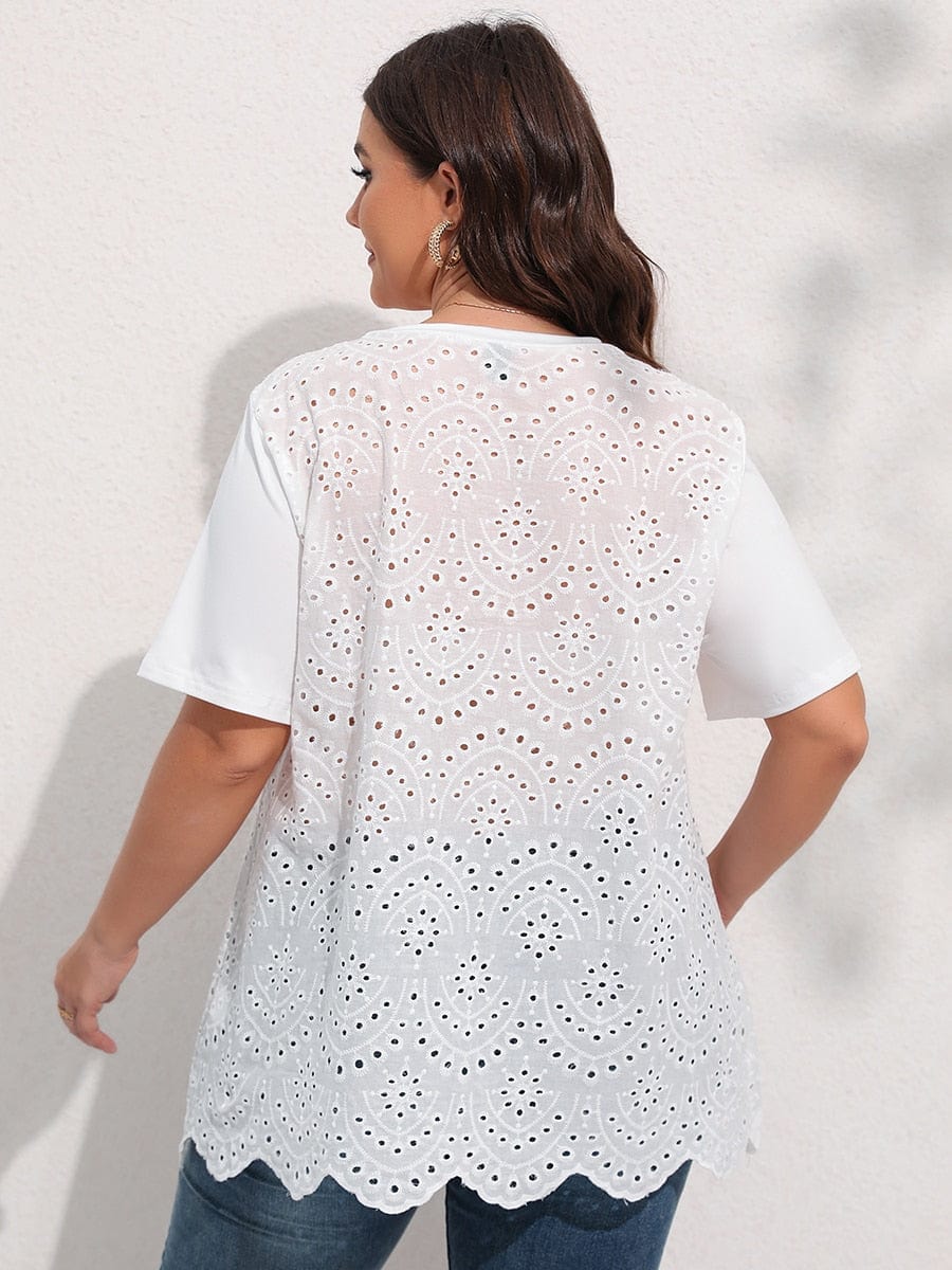 Plus Size Venus Embroidery Tee