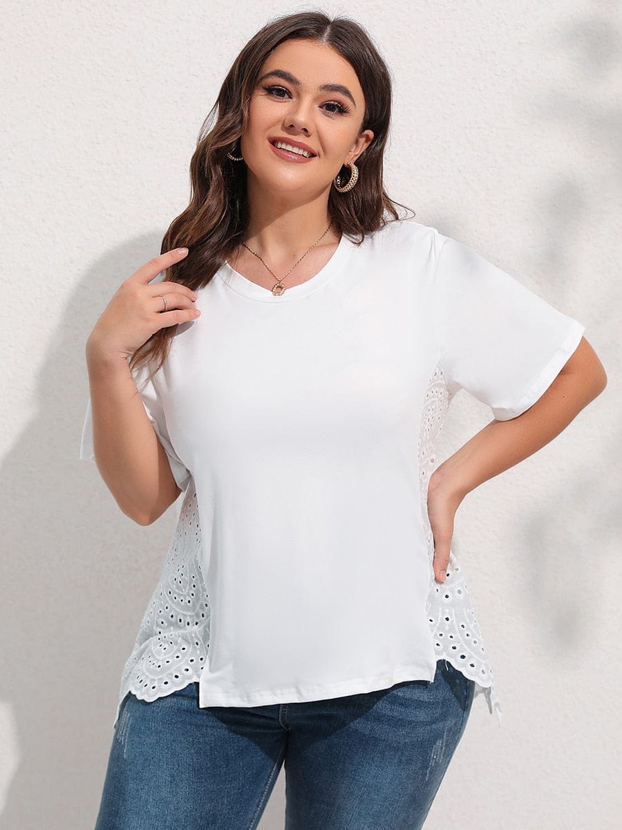 Plus Size Venus Embroidery Tee