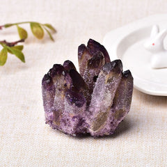 Purple Phantom Quartz Cluster Crystal