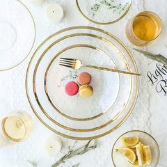 Rainbow Glass Dinner Tableware Set