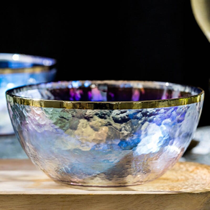 Rainbow Glass Dinner Tableware Set