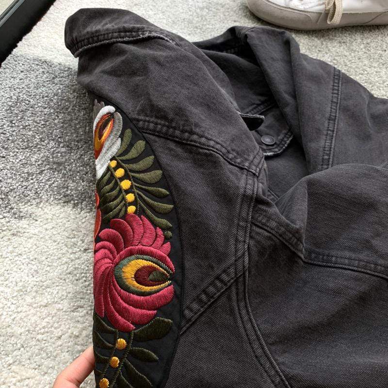Rainey Embroidered Denim Jacket