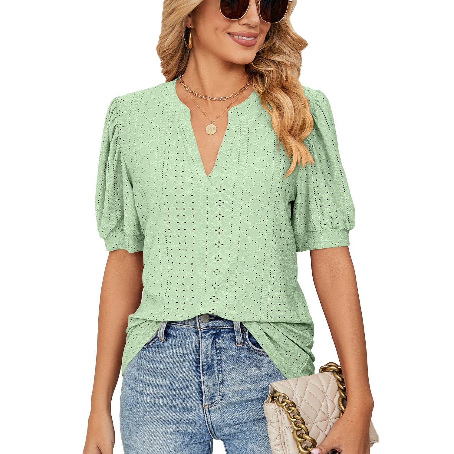 Magnolia Puff Sleeve T Shirt