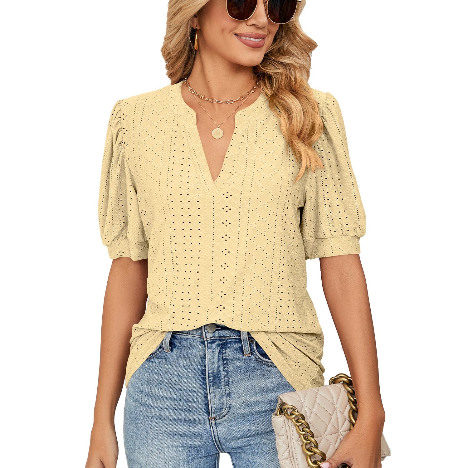Magnolia Puff Sleeve T Shirt