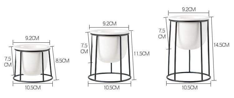 Set of 3 Flower Pots
