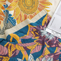 Sunflower Field Throw Blanket