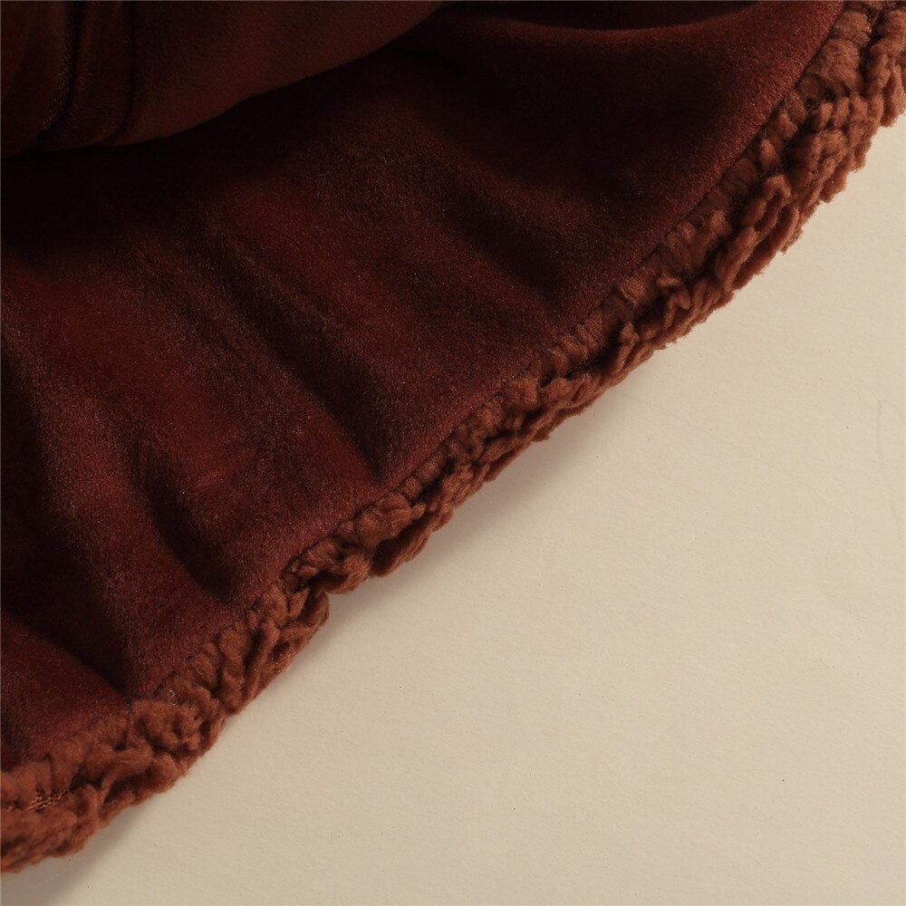 Teddy Bear Baby Velvet Hooded Coat