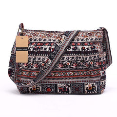 Tribal Elephant Crossbody Bag