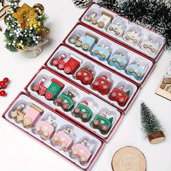 Wooden Christmas Train Decoration