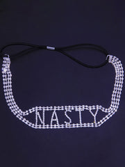 Fashion Letter Rhinestones Headdress