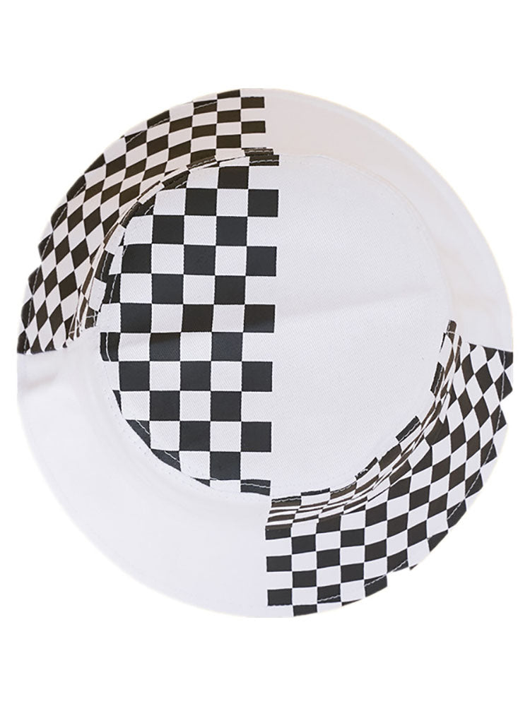 Checkerboard Patchwork Bucket Hat