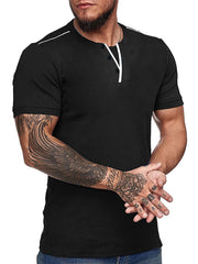 Mens Short Sleeve Casual Tops