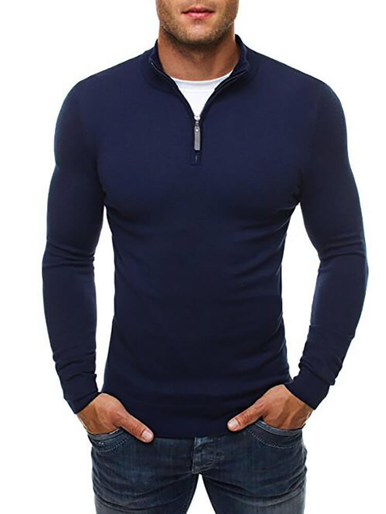 Mens Casual Long Sleeve Henley T-Shirt