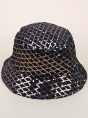 Reversible Diamond Shape Pattern Sequin Bucket Hat