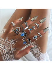 Thirteen Piece Rhinestone Rings Sets