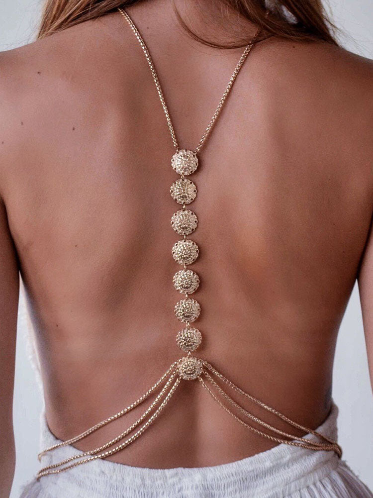 Carved Simple Bikini Body Chain