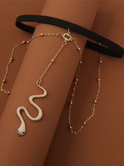 Snake Pendant Leg Chain