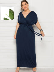 Plus Size Empire Waist Maxi Dress