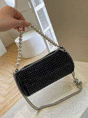 Rhinestone Pearl Chain Crossbody Bags