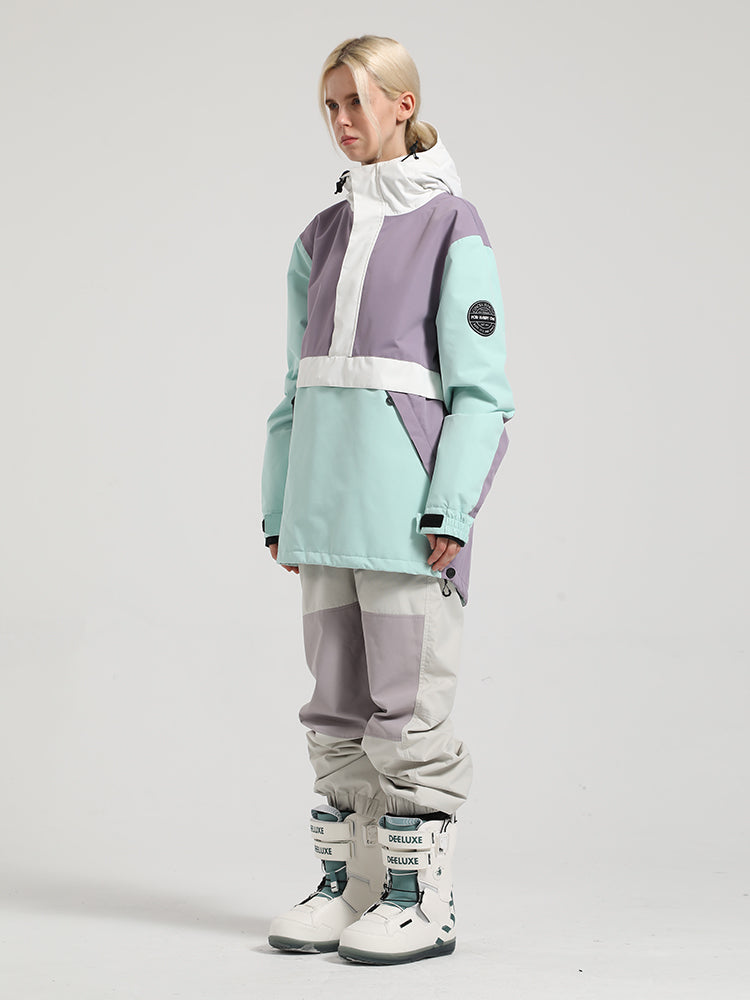 Colorblock Pullover Ski Suit