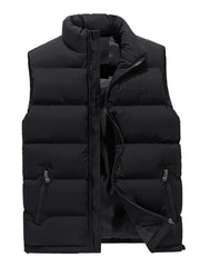 Mens Sleeveless Zipper Vest