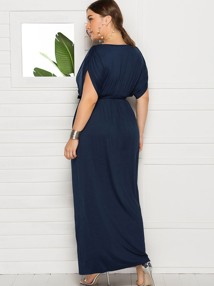 Plus Size Empire Waist Maxi Dress