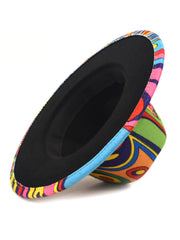 Graffiti Woolen Retro Fedora Hat