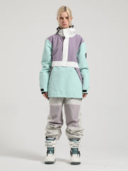 Colorblock Pullover Ski Suit