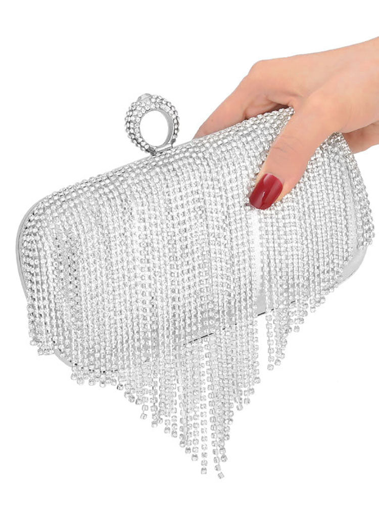 Glitter Rhinestone Tassels Crossbody Bags