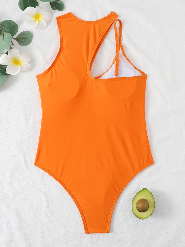 Sleeveless Cut Out One Piece Swimsuits